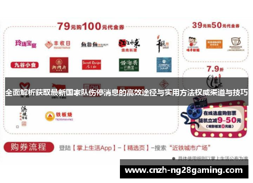 全面解析获取最新国家队伤停消息的高效途径与实用方法权威渠道与技巧